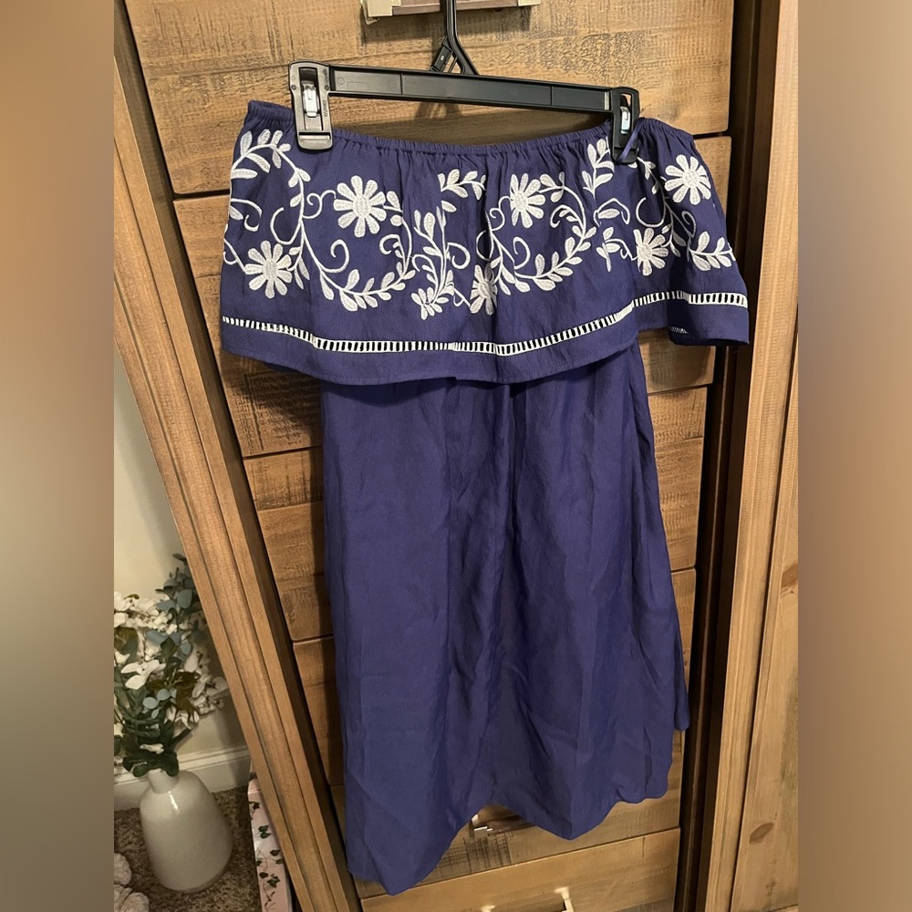 Altar’d State Blue off shoulder dress